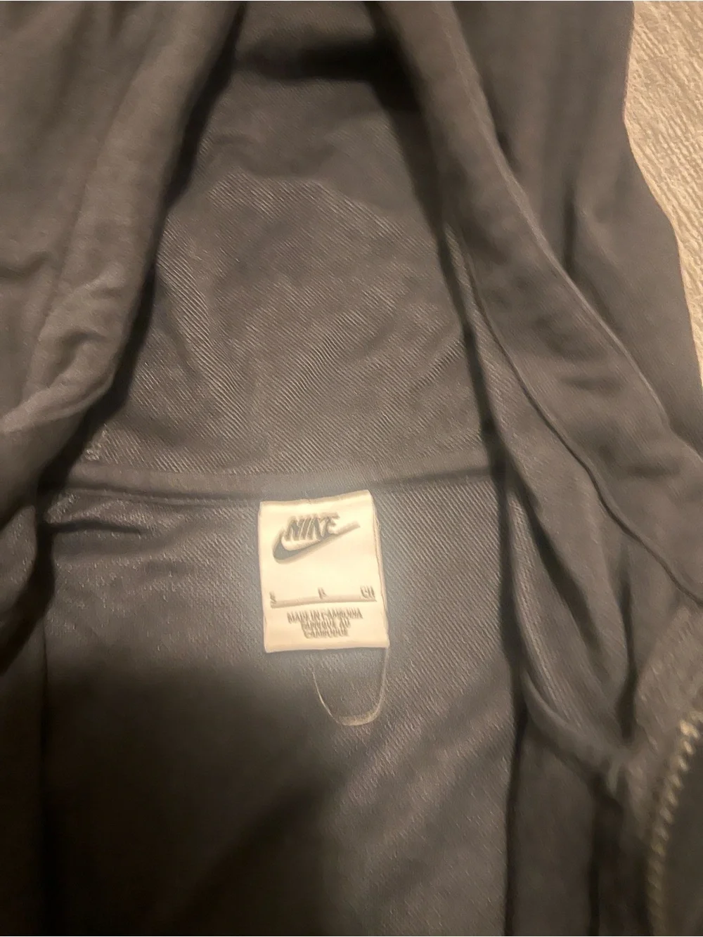 Nike Black Hooded Full-Zip Sweatshirt